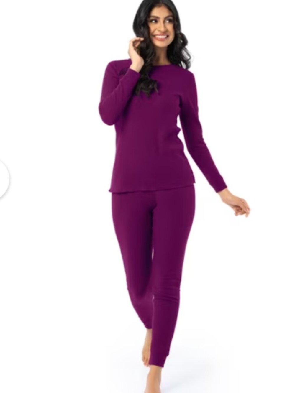 Fruit of the Loom Women's Recycled Waffle Thermal Pants